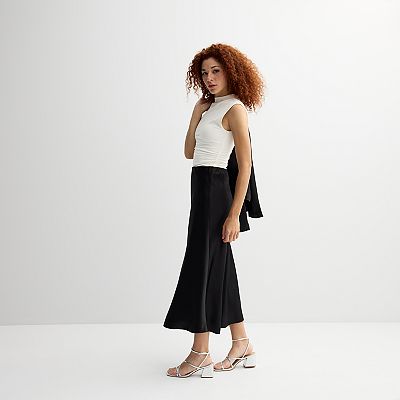 Satin maxi skirt kohls sales