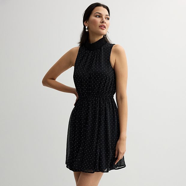 Petite Nine West Godet Mini Dress