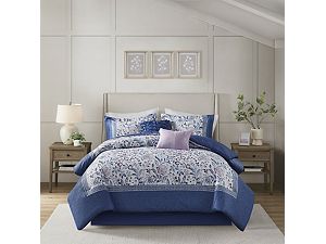 Madison Park Veronica 6 pc Comforter Set With Throw Pillows