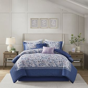 Madison Park Veronica 6 pc Comforter Set With Throw Pillows