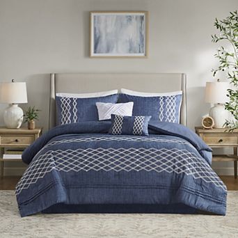 Madison Park Shay 6 pc Comforter Set With Throw Pillows