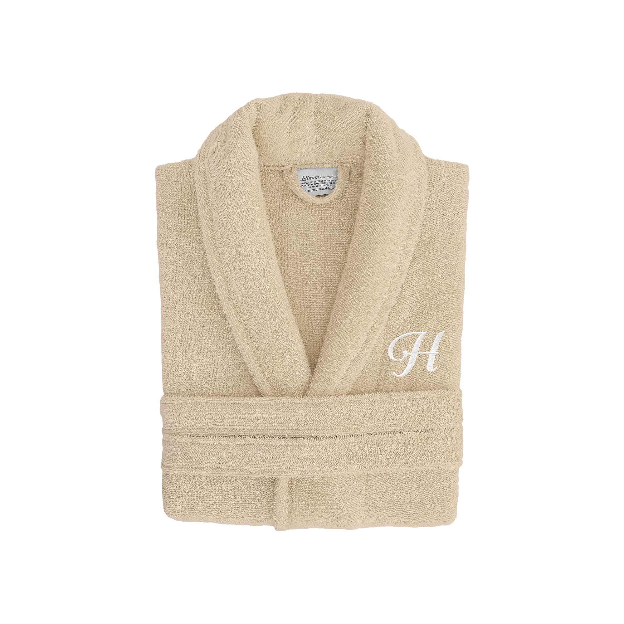 Linum Home Textiles Turkish Cotton Personalized Unisex Terry Bathrobe, Wome