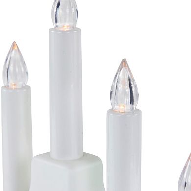 Northlight LED Lighted 7-Tier White Candelabra Christmas Table Decor