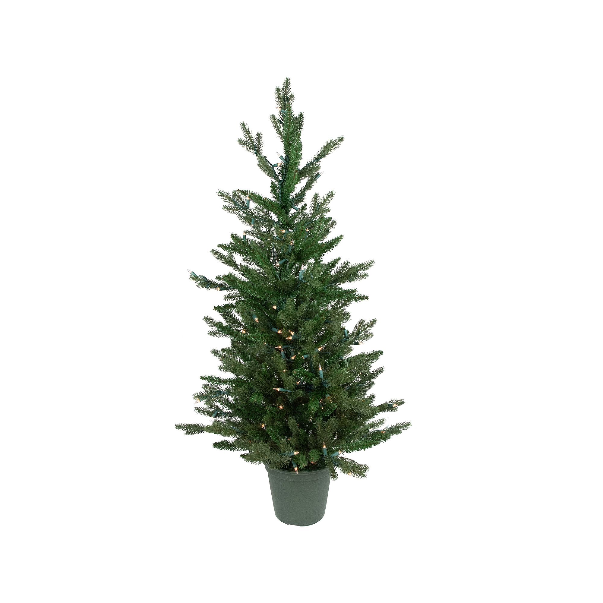 Northlight Real Touch™ Pre-Lit Grand Spruce 4-foot Potted Artificial Chri
