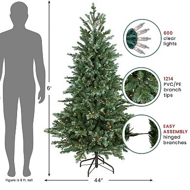Northlight 6-foot Pre-Lit Blue Spruce Artificial Christmas Tree