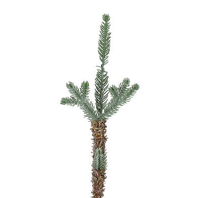 Northlight 3-Foot Frosted Pine Slim Artificial Christmas Tree with Jute Base