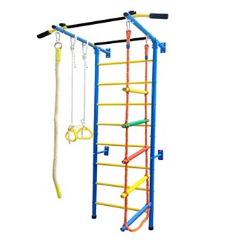 Funphix 5-in-1 Swedish Ladder Wall Indoor Climbing Gym Playset - Small