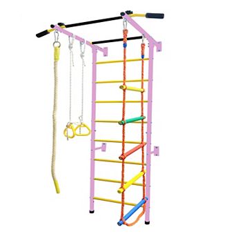 Funphix 5-in-1 Swedish Ladder Wall Indoor Climbing Gym Playset - Small