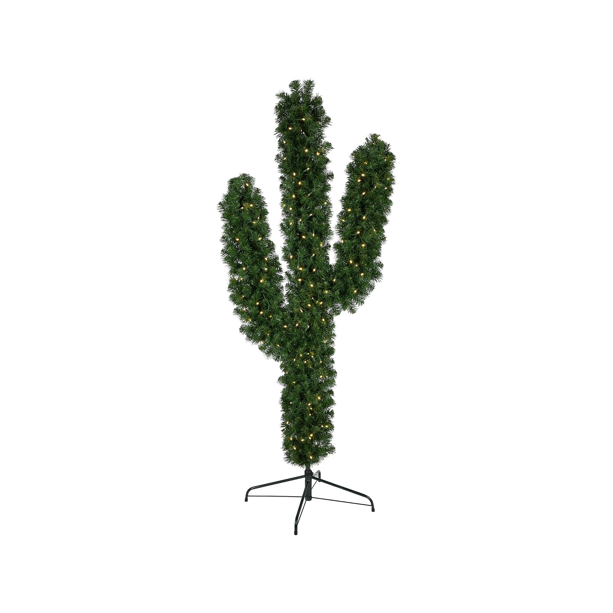 Northlight 6-foot Pre-Lit Pine Cactus Artificial Christmas Tree, Green