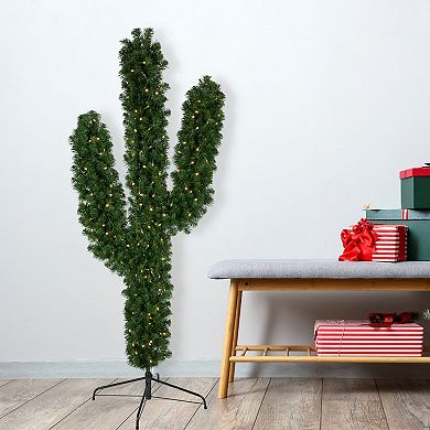 Northlight 6-foot Pre-Lit Pine Cactus Artificial Christmas Tree