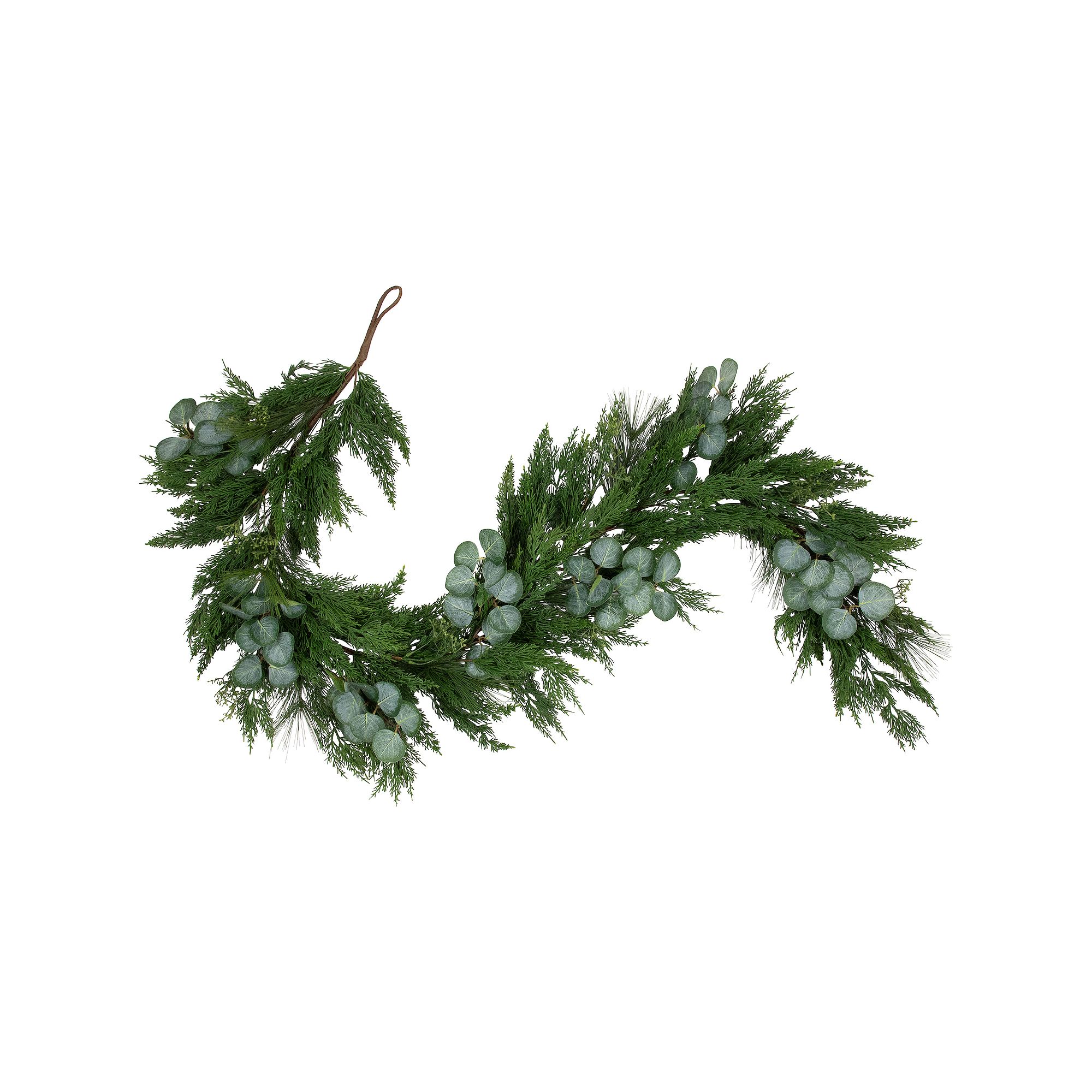 Northlight 6-foot Eucalyptus & Mixed Pine Artificial Christmas Garland, Gre