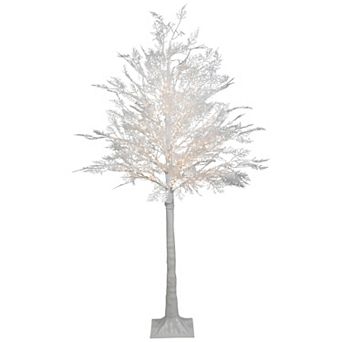 Northlight 5-foot LED Pre-Lit White Lace Artificial Christmas Tree