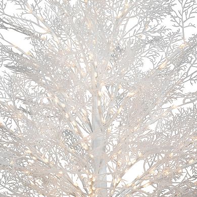 Northlight 5-foot LED Pre-Lit White Lace Artificial Christmas Tree