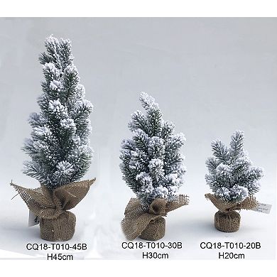 Northlight Mini Flocked Pine Artificial Christmas Tree 3-pc. Set