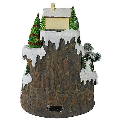 Northlight 17-in. LED Lighted and Animated Christmas Village with Moving Train Table Decor