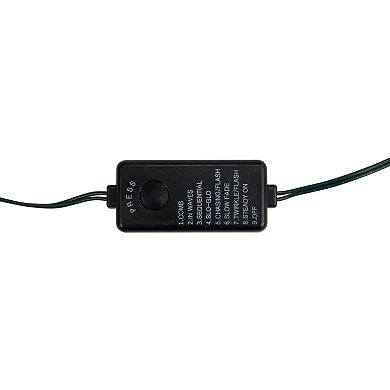 Northlight 64.5-foot LED Multi-Function Green Wire Color Changing Christmas Fairy Lights