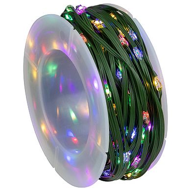 Northlight 64.5-foot LED Multi-Function Green Wire Color Changing Christmas Fairy Lights