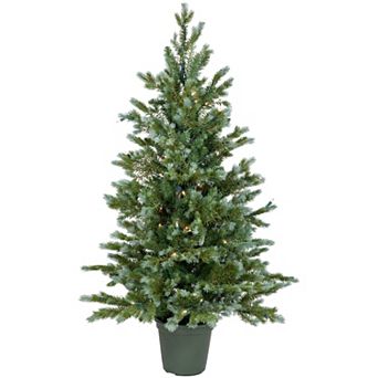Northlight 4-foot Pre-Lit Potted Blue Spruce Artificial Christmas Tree