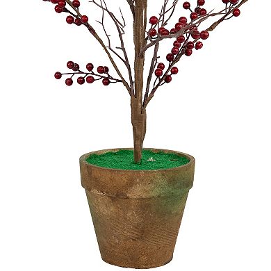 Northlight 4-foot Potted Berry Artificial Christmas Twig Tree