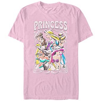 Disney Princesses Profile Portrait Juniors' Comfort Colors Graphic Tee
