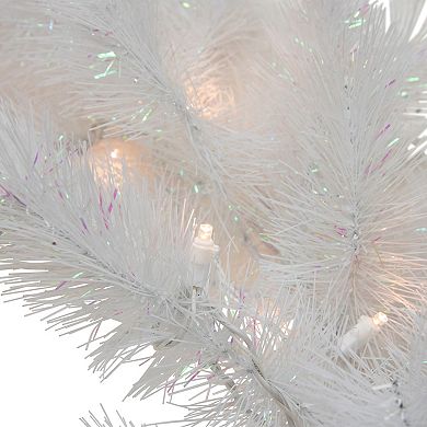 Northlight 9 ft. Pre-Lit White Alaskan Pine Artificial Christmas Garland