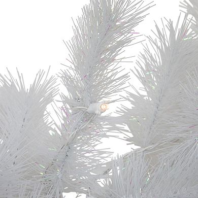 Northlight 9 ft. Pre-Lit White Alaskan Pine Artificial Christmas Garland