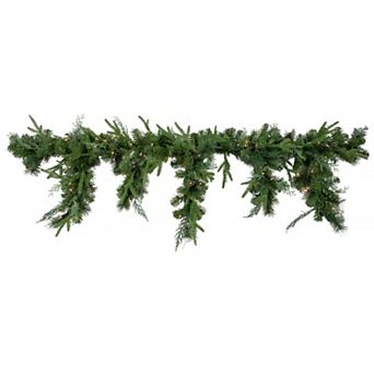 Northlight 6 ft. Pre-Lit Mixed Pine Artificial Christmas Icicle Garland