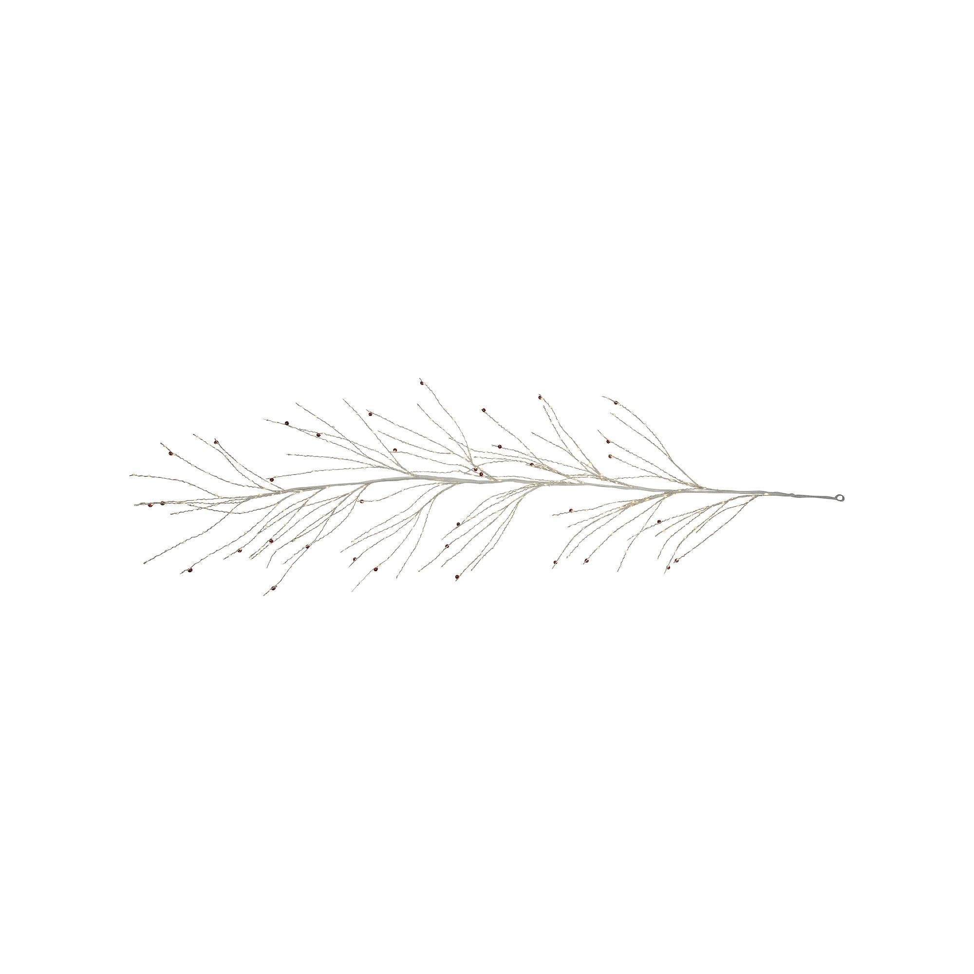 Northlight 6 ft. Pre-Lit White Christmas Garland with Jingle Bells