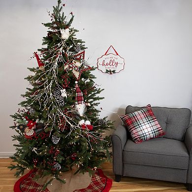 Northlight 6 ft. Pre-Lit White Christmas Garland with Jingle Bells