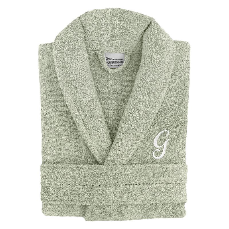 Linum Home Textiles Turkish Cotton Personalized Unisex Terry Bathrobe, Adult Unisex, Size: Large/XL