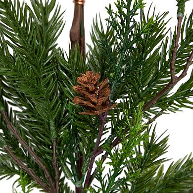 Northlight 6 ft. Unlit Cypress and Pine Cone Artificial Christmas Garland