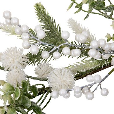 Northlight Glittered Berries & Eucalyptus Artificial Christmas Garland