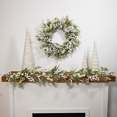 Northlight Glittered Berries & Eucalyptus Artificial Christmas Garland