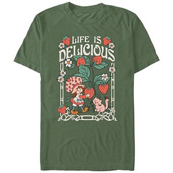 Juniors' Strawberry Shortcake Life Is Delicious Comfort Colors Graphic Tee