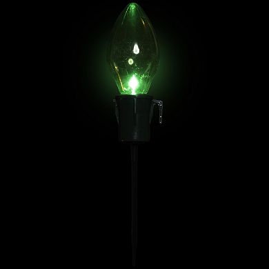 Northlight Lighted Multi-Color Jumbo Christmas Lights Pathway Marker Lawn Stakes 4-piece Set