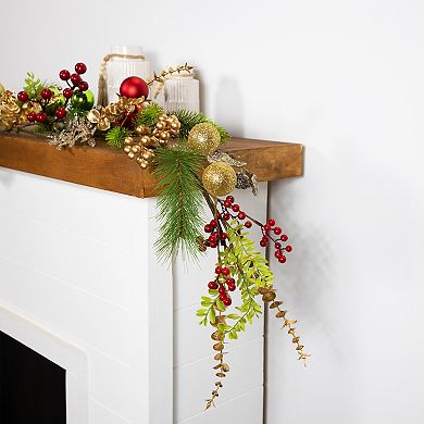 Northlight Ball Ornaments Glittered Artificial Christmas Garland