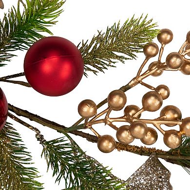 Northlight Ball Ornaments Glittered Artificial Christmas Garland