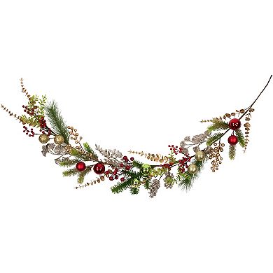 Northlight Ball Ornaments Glittered Artificial Christmas Garland