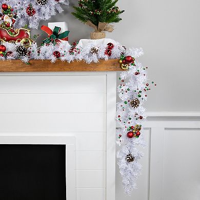 Northlight White Canadian Pine Artificial Christmas Garland