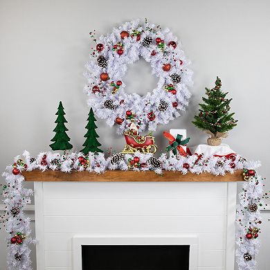 Northlight White Canadian Pine Artificial Christmas Garland