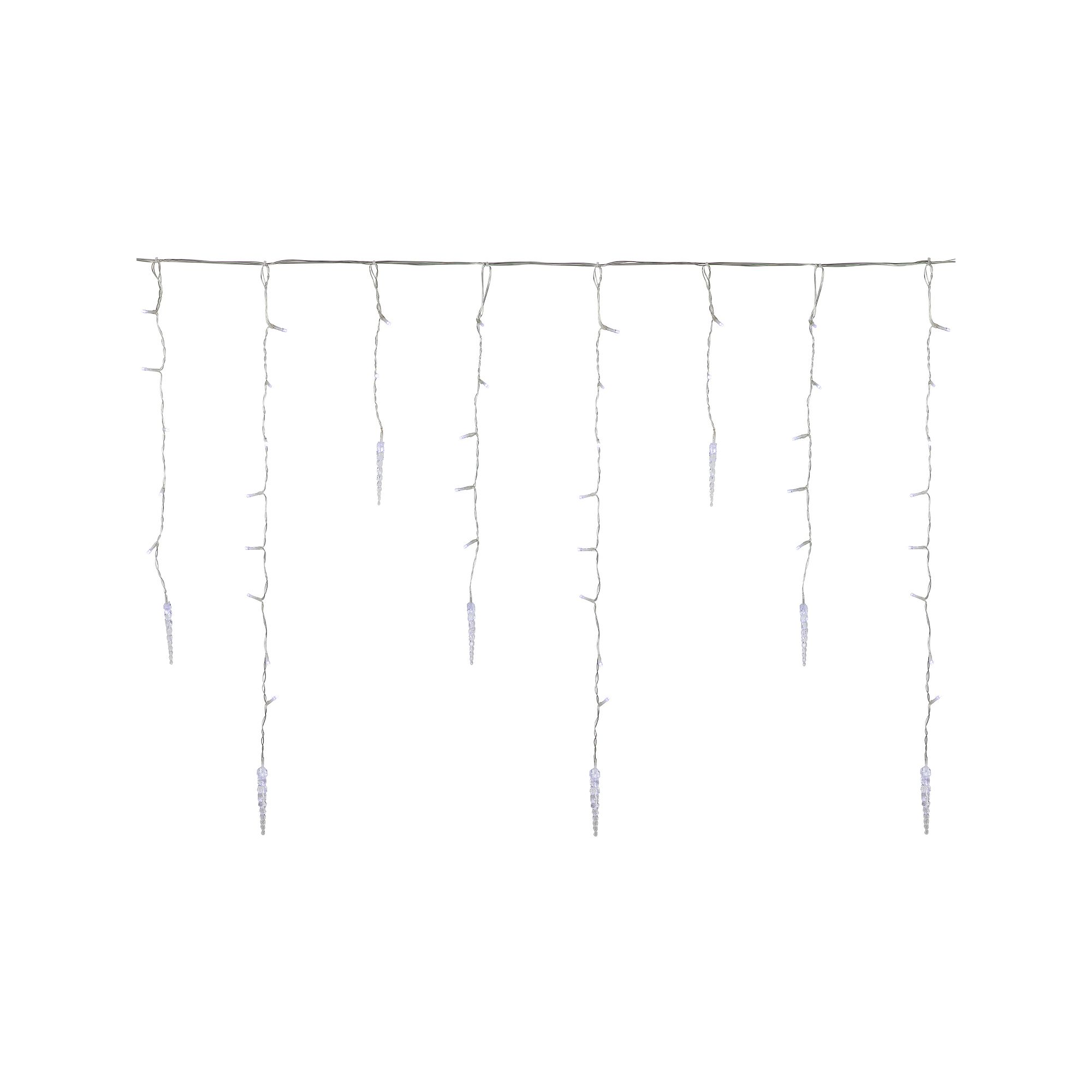 Northlight Ice Pillars Christmas Icicle Light Set, White