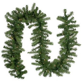 Northlight Real Touch™️ Pre-Lit Noble Fir Artificial Christmas Garland