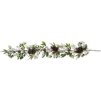 Northlight Real Touch™️ Frosted Pinecones Artificial Christmas Garland