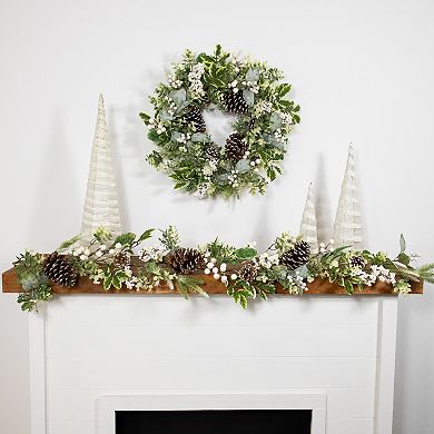 Northlight Real Touch Frosted Pinecones Artificial Christmas Garland