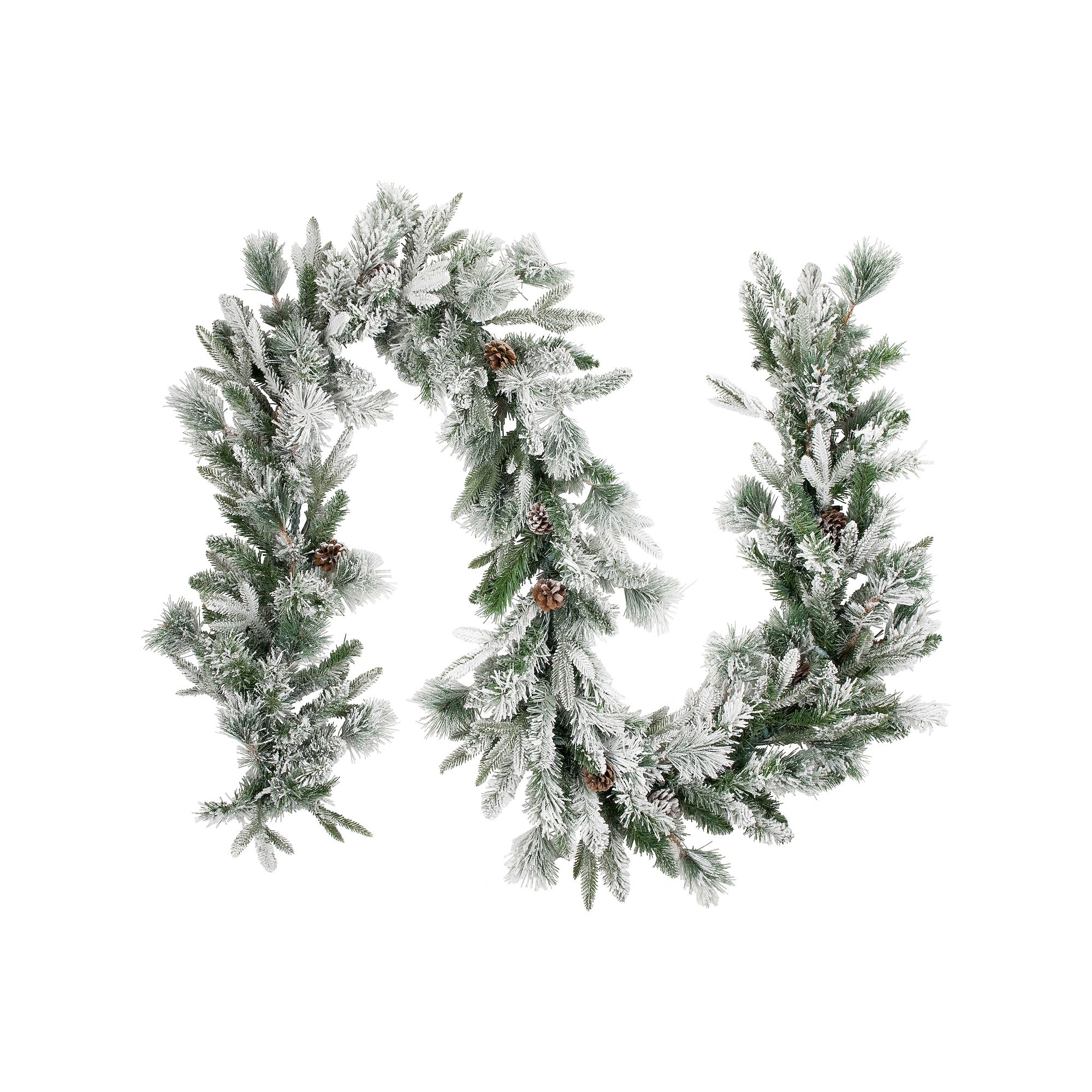 Northlight Flocked Rosemary Emerald Angel Pine Artificial Christmas Garland