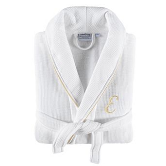 Linum Home Textiles Turkish Cotton Personalized Unisex Waffle Terry Bathrobe