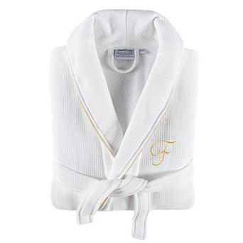 Linum Home Textiles Turkish Cotton Personalized Unisex Waffle Terry Bathrobe