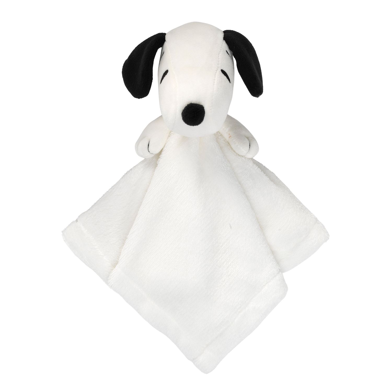 Детские мягкие игрушки Lambs & Ivy Peanuts Snoopy Lovey White/black Plush Security Blanket
