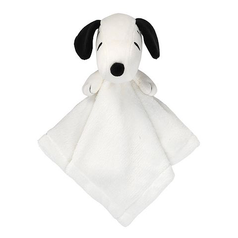 Детские мягкие игрушки Lambs & Ivy Peanuts Snoopy Lovey White/black Plush Security Blanket