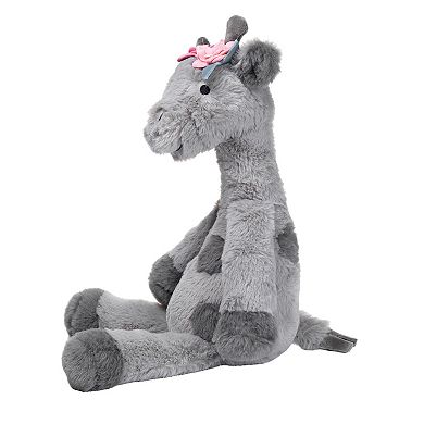 Lambs & Ivy Giraffe And A Half Gray Plush Stuffed Animal Toy - Skylar